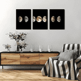 thumbnail image 5 of 2D Flat, 3pcs Canvas Triptych, Art Canvas Print Poster, Moon Phase Canvas Wall Art, Artwork Wall Painting For Bathroom Bedroom Office Living Room Wall Decor, Home Decoration, No Frame, 5 of 5