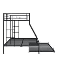 thumbnail image 6 of Twin Over Full Bunk Bed for Kids with Trundle, UHOMEPRO Metal Bunk Beds Twin Over Full Size No Box Spring Needed, Safety Guard, Noise Free for Small Bedroom, CPC Certification, Black, 6 of 10