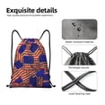 thumbnail image 4 of Saiise Vintage USA Flag Pattern Sports Drawstring Backpack - String Swim Gym Bag with Wet Proof Pocket for Women&Men-Small, 4 of 6