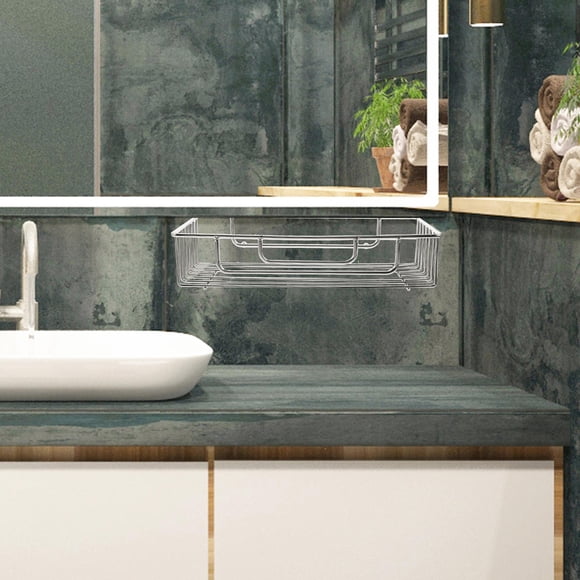 SHOWERORO Estante Para Ducha De Pared De Acero Inoxidable Con Gran Capacidad Plateado