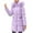 Purple, variant on LEBONYARD Women's Trendy Plus Size Zipper Plush Hooded Stand Collar Solid Colored Long Sleeve Long Length Loose Warm Fit Outerwear Puffer Jacket