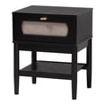 thumbnail image 4 of Baxton Studio Florica Art Deco Black Wood Queen 5-Piece Bedroom Set, 4 of 6