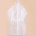 thumbnail image 6 of Raindrops 1Pc Raincoat EVA Rain Poncho Fashion Waterproof Raincoat Hooded Rainwear with Hat for Adult Outdoor Size (White), 6 of 8
