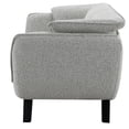 thumbnail image 4 of JERFIT Modern Boucle Loveseat Sofa for Small Space, Light Gray Upholstered 2-Seater Couch with Wooden Legs, 4 of 5