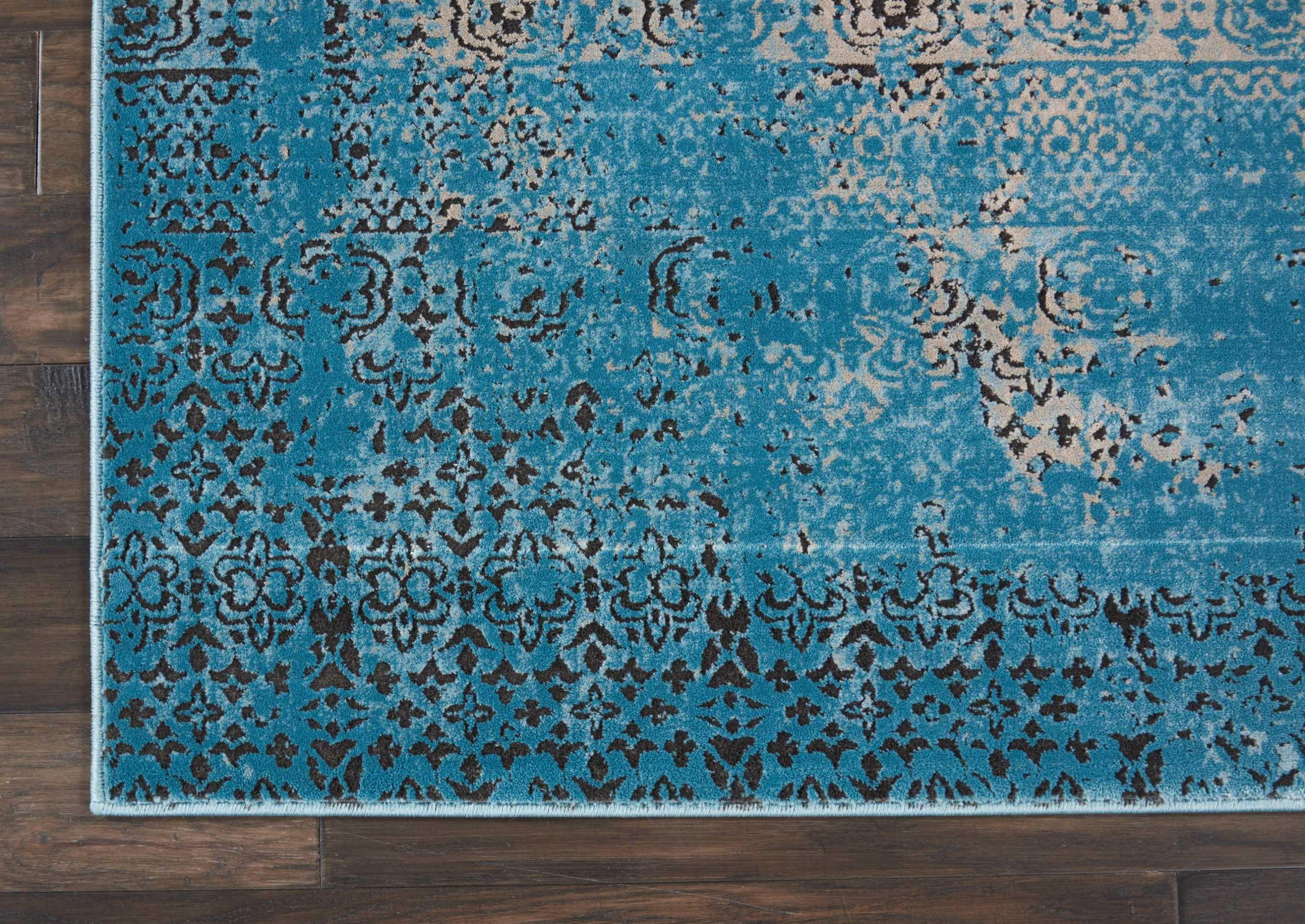 Nourison Karma Damask Ash Area Rug