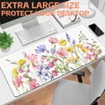thumbnail image 6 of Watercolor Wildflowers Gaming Mouse Pad,Large Non-Slip Thick Stitched Edge Mouse Mat for Home Office Gaming Keyboard Desk Pad (35.4 x 15.7 Inches), 6 of 6