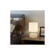 thumbnail image 1 of Lámpara de cabecera de decoración moderna, [bombilla E14 incluida] Lámpara de mesa de lectura para el cuidado de los ojos de madera Iluminación de la sala de estar del dormitorio (BLANCO), 1 of 5