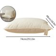 thumbnail image 2 of Long Rectangular Pillow for Side Sleepers – 29x19 Inch Cotton Bedside Hugging & Neck Support Cushion – Soft Breathable Fill for Home, Sofa & Bed, 2 of 6