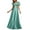 Blue, variant on Satin Ruffled Bubble Sleeves Waist Dress for Women with Ribbon Tie Ideal for Daily Wear and All Seasons Experience Effortless Style with Relaxed Fit Dress Designed for Comfort