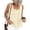 Beige, variant on PRETTYGARDEN Womens Tank Tops Summer Button Down Shirts Embroidered Eyelet Dressy Casual Blouses Beach Vacation Clothes