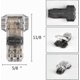 thumbnail image 2 of 12 Pieces 2 Pin T Connector for Electrical Wire 20/22 AWG Car Waterproof Electrical Connector - Sold, 2 of 4