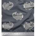 thumbnail image 1 of Soimoi Rayon Crepe Fabric Fish Block Fabric Prints by Yard 46 Inch Wide, 1 of 1