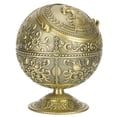 thumbnail image 5 of Cenicero retro Globe Cenicero de metal vintage Cenicero de regalo Cenicero de orbe Cenicero de adorno de metalCenicero de regalo vintage adorno Cenicero retro con tapa Globo guila Patrón en relieve Al Amonsee No, 5 of 5