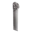 thumbnail image 3 of Hair and Beard Comb, Stainless Steel Comb, Mustache Shaping Comb, Pocket Beard Comb, Zinc Alloy Skull Pattern Hair Styling Mustache Shaping Oil Hair Comb, 3 of 8