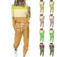 thumbnail image 2 of UPPADA 2 Piece Jogger Sets for Women Trendy Lounge Sets with Matching Sweatshirts Fall Fashion Outfits Trendy 2 Pc Sweatsuit Set with Pockets Green,XXL, 2 of 6