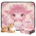 thumbnail image 2 of RMDQTR 2Pack Set of Medium and Large Pet Potty Pads Reusable Ultra-Absorbent Pet Training Pads Leak-Proof Pet Pads Pink-haired Cow, 2 of 7