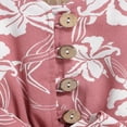 thumbnail image 4 of Bébé Enfant Fille Bouton Floral Combinaison Combinaison Tenues d'Été Combinaison Rose 2-3 Ans, 4 of 7