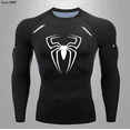 thumbnail image 2 of Spider Men Sports Rashgard Long Sleeves T Shirt Print Compression Men Running Shirt MMA Workout Bodybuilding Quick-Dry T-Shirts 32 Asian size-S, 2 of 6