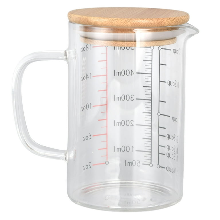Glass Measuring Cup V-Shaped Nozzle Clear Scale Borosilicate Glass Coffee  Cups