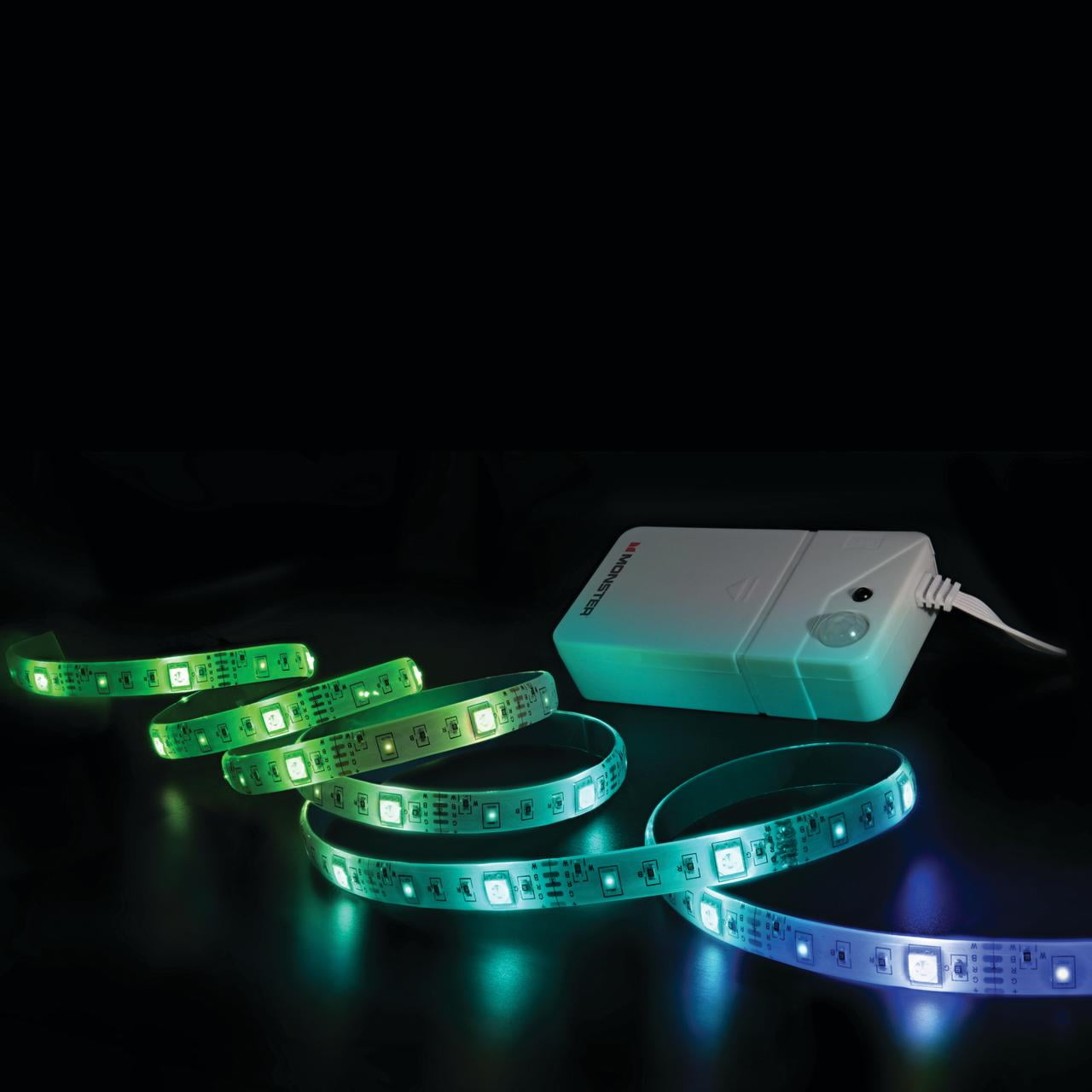 MAGIC Kit Striscia LED Interni Acrilico APP Wireless Illuminazione  Ambientale RGBIC 6 in 1