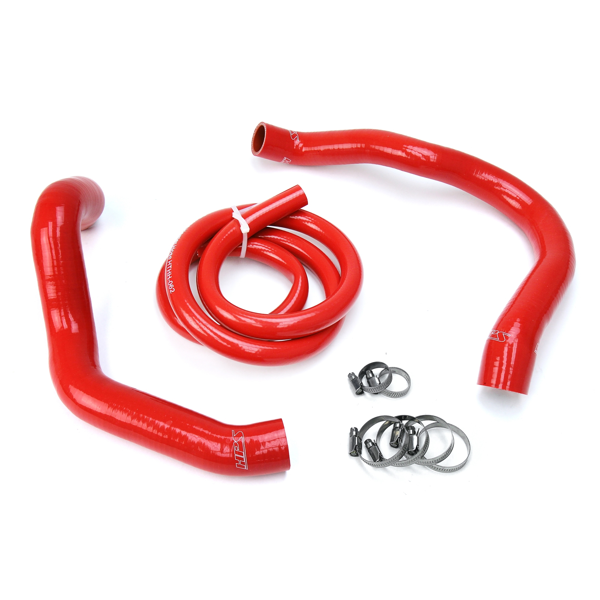 HPS Red Reinforced Silicone Radiator + Heater Hose Kit for Jeep 9101