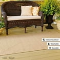 thumbnail image 2 of Homespice Decor 313676 4 x 6 ft. Biscuit Ultra Durable Rectangular Braided Rug - Brown, 2 of 5