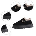 thumbnail image 6 of Rokment Platform Slip on Snow Ankle Boots for Women with Fleece Lined 2025 Fashion Casual Winter Thermal Potato Clogs Booties Black Size 6, 6 of 9