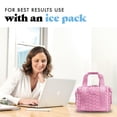 thumbnail image 6 of Fit + Fresh Remi Womens Lunch Bag, Insulated Lunch Box With Containers, Sweet Pink Block Print, 6 of 8