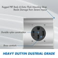 thumbnail image 3 of KYascend NEMA 14-50R Power Outlet 50 Amp 250V, Heavy-Duty 50A Receptacle, for Welders, Plasma Cutters, Electric Ranges, Dryers, and More UL Listed, 3 of 7
