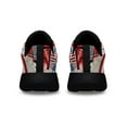 thumbnail image 4 of Patriotic Red Truck God Bless America Shoes Sneakers for Women Men Black Size 4.5, 4 of 7