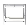 Your Zone Jillette Twin over Twin Metal Bunk Bed, Silver