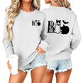 thumbnail image 2 of Jsaierl Women's Halloween Sweatshirts Spooky Print Pullovers Fall Loose Fit Round Neck Long Sleeve Sweater Tops Halloween Costumes, Sizes S-2XL, 2 of 7