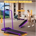 thumbnail image 4 of Yagud Walking Pad Treadmill with Handle Bar & 5% Incline, Foldable Portable Treadmill for Running, Small Under Desk Treadmill for Home, Purple, 4 of 9