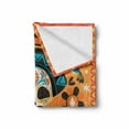thumbnail image 2 of Sugar Skull Soft Flannel Fleece Blanket, Day of the Dead Celebration Trumpet Player Maracas Bird Flowers Chili Peppers, Cozy Plush for Indoor and Outdoor Use, 50" x 70", Multicolor, by Ambesonne, 2 of 6