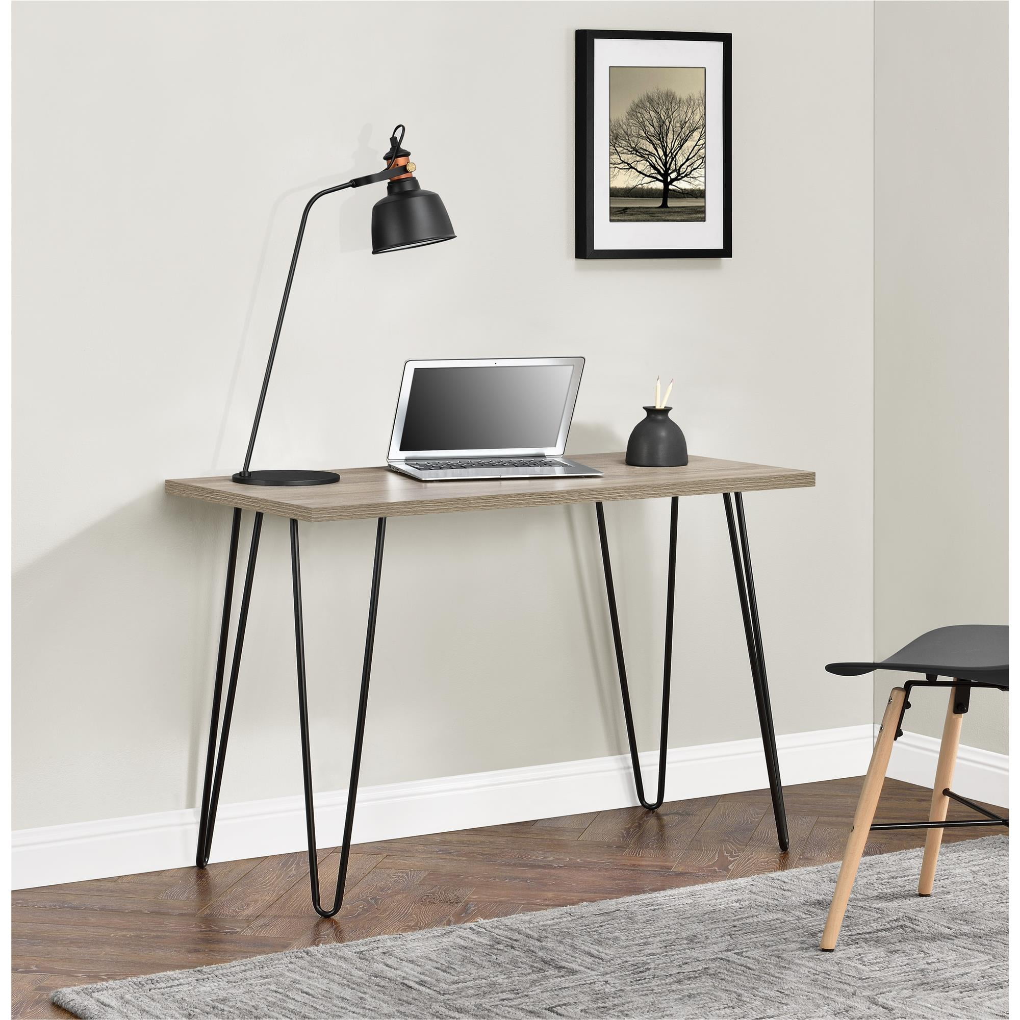 Mainstays Retro Computer Desk, Rustic Oak