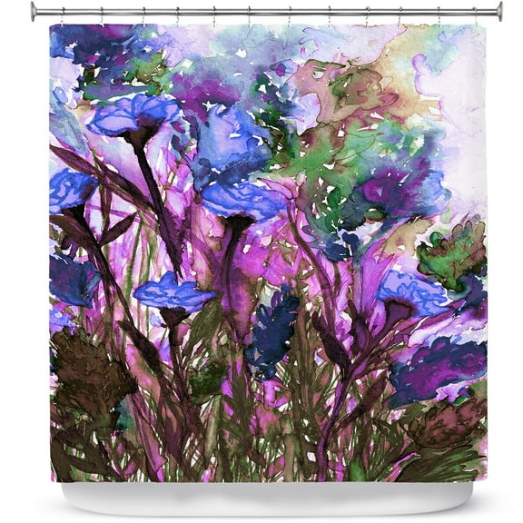 Shower Curtains 70" x 93" from DiaNoche Designs by Julia Di Sano - Floral Insurgence V