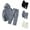 Gray, variant on Zylanna Men's Tracksuit Outfit Sets, 2 Piece Long Sleeve Hooded Elastic Waist Sweatshirts   Pants Sets for Men Gray