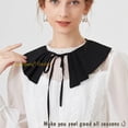 thumbnail image 7 of LoudSung Fake Collar Shawl Detachable Blouse False Collar Cape Collar Wrap Multiple Styles Top Elegant for Women Girls, 7 of 7