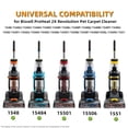 thumbnail image 4 of Juego de Correas de Repuesto for Bissell ProHeat 2X Revolution Pet Carpet Cleaner Modelo 1548 1551 1551W Serie 1550, Correa de Vacío Piezas de Repuesto 1606419, 1606418 & 1606428, 4 of 6
