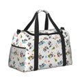 thumbnail image 2 of Fotbe happy new year Raccoon Bolsa de Viaje con Estampado, Bolsa de Fin de Semana para Mujer con Compartimento para Zapatos, Bolsa de Gimnasio con Bolsillo Húmedo, 2 of 7