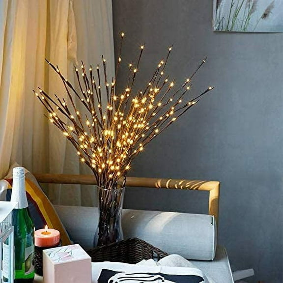 Led Branch Light, 20 Waterproof Branch Lights 77Cm Warm White Branch Light With Plants Ac Powered For Christmas, Easter, Halloween