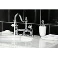 thumbnail image 3 of Kingston Brass KS3911PL Restoration Bathroom Bridge Mounted Faucet, Polished Chrome, 3 of 5