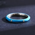 thumbnail image 4 of S925 Sterling Silver Epoxy Enamel Temperament Ring, 4 of 4