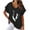 Black, variant on Summer Cotton Linen Tops for Women Feather Graphic V Neck Short Sleeve T Shirts Dressy Casual Loose Fit Blouses (S, Pink)
