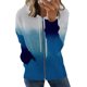 thumbnail image 1 of Pntutb moda mujer manga larga cremallera frente abierto suelta prendas de vestir exteriores blusa estampada abrigo Tops bolsillos blusa con capucha liquidación Pntutb Pntutb-6479, 1 of 5