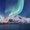 Norwegian Peaks Aurora, variant on Elephant Stock Norwegian Peaks Aurora Wall Art - Horizontal Canvas Wall Art - Living Room Wall Decor - Nature Canvas - Blue And Green Decor - 12" x 8"