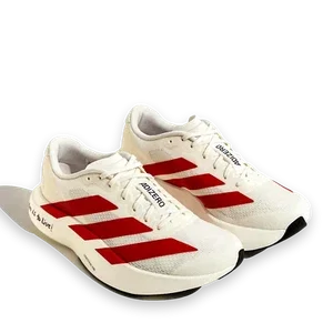 adidas Adizero Evo SL Men's White Red Running Sport Sneaker JS1182