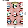 thumbnail image 3 of FMSHPON Penguins Clipboard Hardboard Wood Nursing Clip Board and Pull for Standard A4 Letter 13x9 inches, 3 of 7