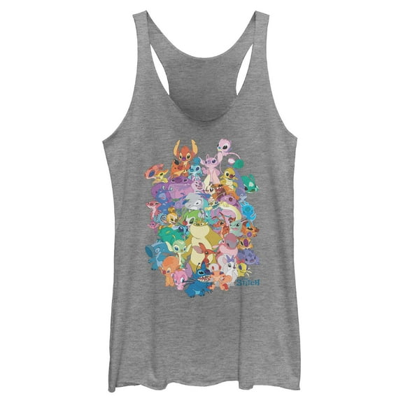 Womens Lilo & Stitch Experiment Compilation Racerback Tank