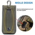 thumbnail image 5 of Bolsa para gafas, funda táctica duradera para exteriores, funda para gafas de sol, bolsa para linterna estilo militar con hebilla, 5 of 5